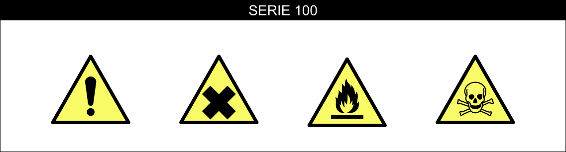 CARTELLI SEGNALATORI PERICOLO SERIE 100