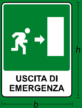 cartelli uscita sicurezza serie 401