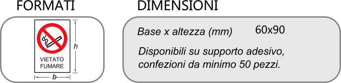 DIMENSIONI ETICHETTE DIVIETO